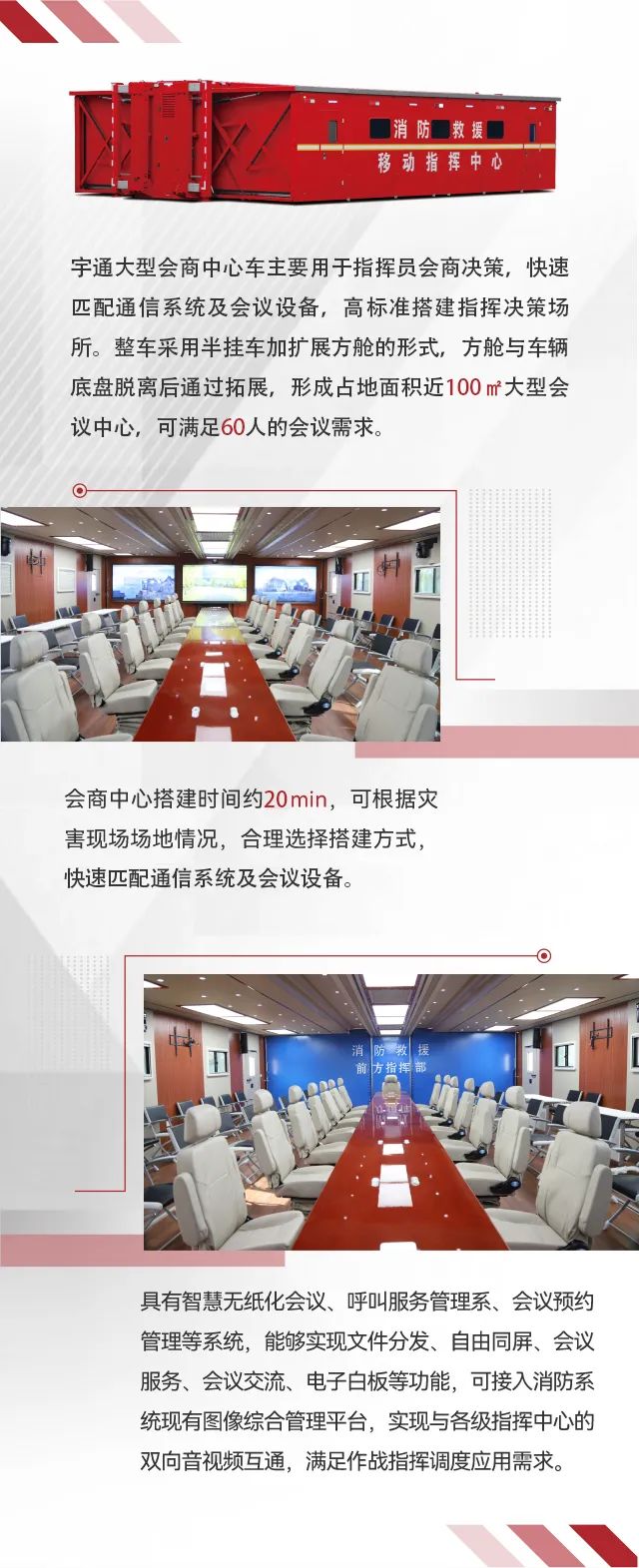 壹定发省级灭火救援现场指挥部车辆编组交付消防系统
